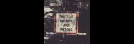 interdit ne pas s'enfuire des voitures
